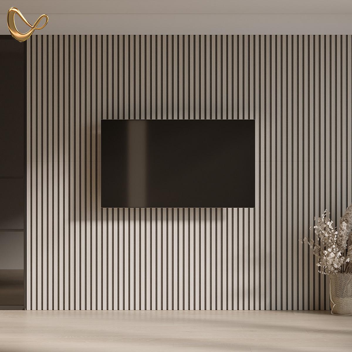 WANDPANEELE Grivola Eiche 12 Stück - Eichefarben, Holzwerkstoff (120/40/1.8cm) - Livinity®