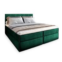 BOXBETT PELLIO 140x200 cm mit Matratze und Topper - Grün - Grün, Holz (140/200cm) - MASSENO