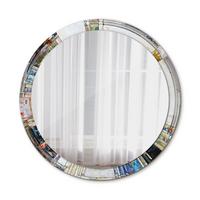SPIEGEL Ø100 cm Rund mit Aufdruck - Perlmutt, Glas (100/100/0.4cm) - TULUP
