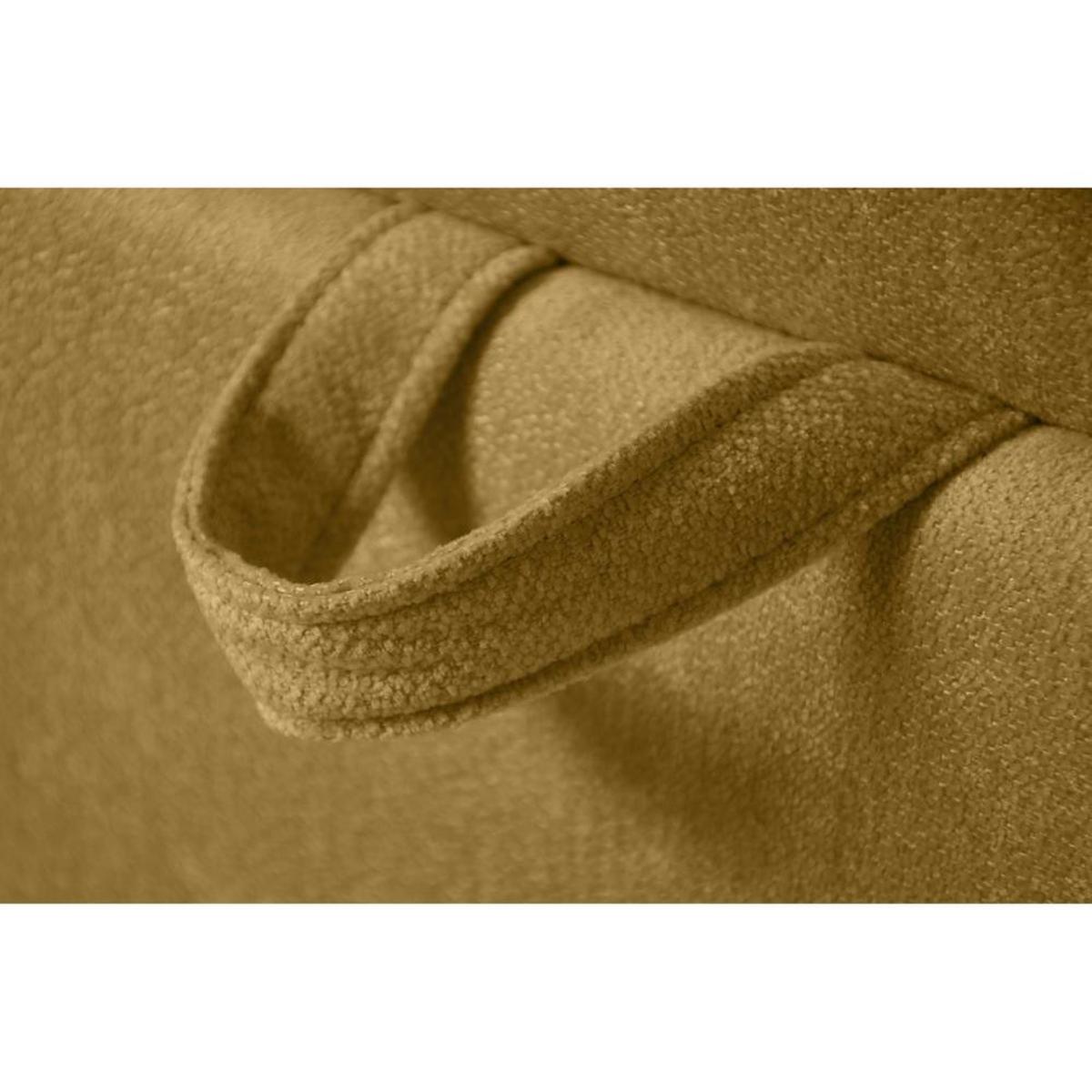 BOXBETT Solido mit Bettkasten 140x200 cm gelb - Gelb/Schwarz, Textil/Metall (140/200cm) - Beautysofa