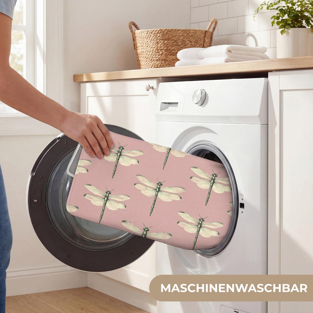 BADEMATTE Lillibells - Muster - Rosa 60x40 cm - Rosa, Textil (60/40cm) - OnlyWow