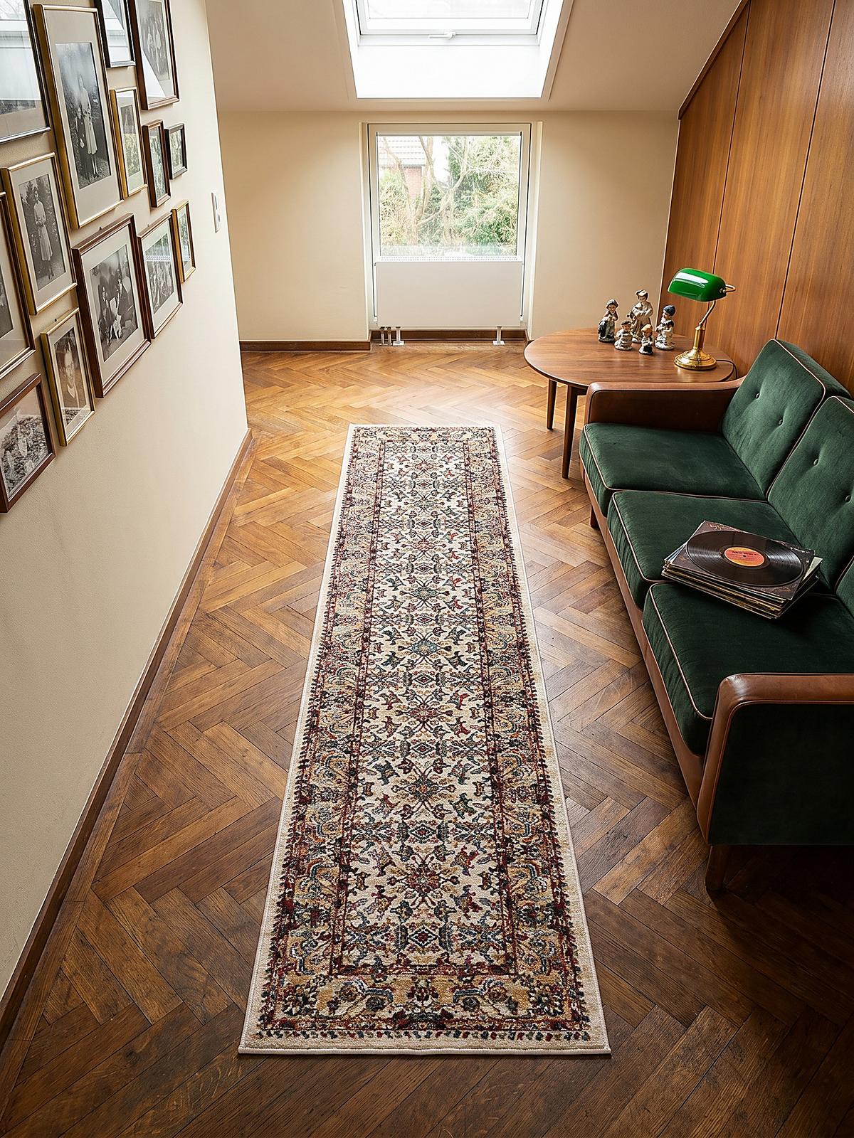 KURZFLORTEPPICH GLAZERT, orientalisch, Natur, 80 x 150 cm - Naturfarben, Textil (150/80cm) - KADIMA DESIGN