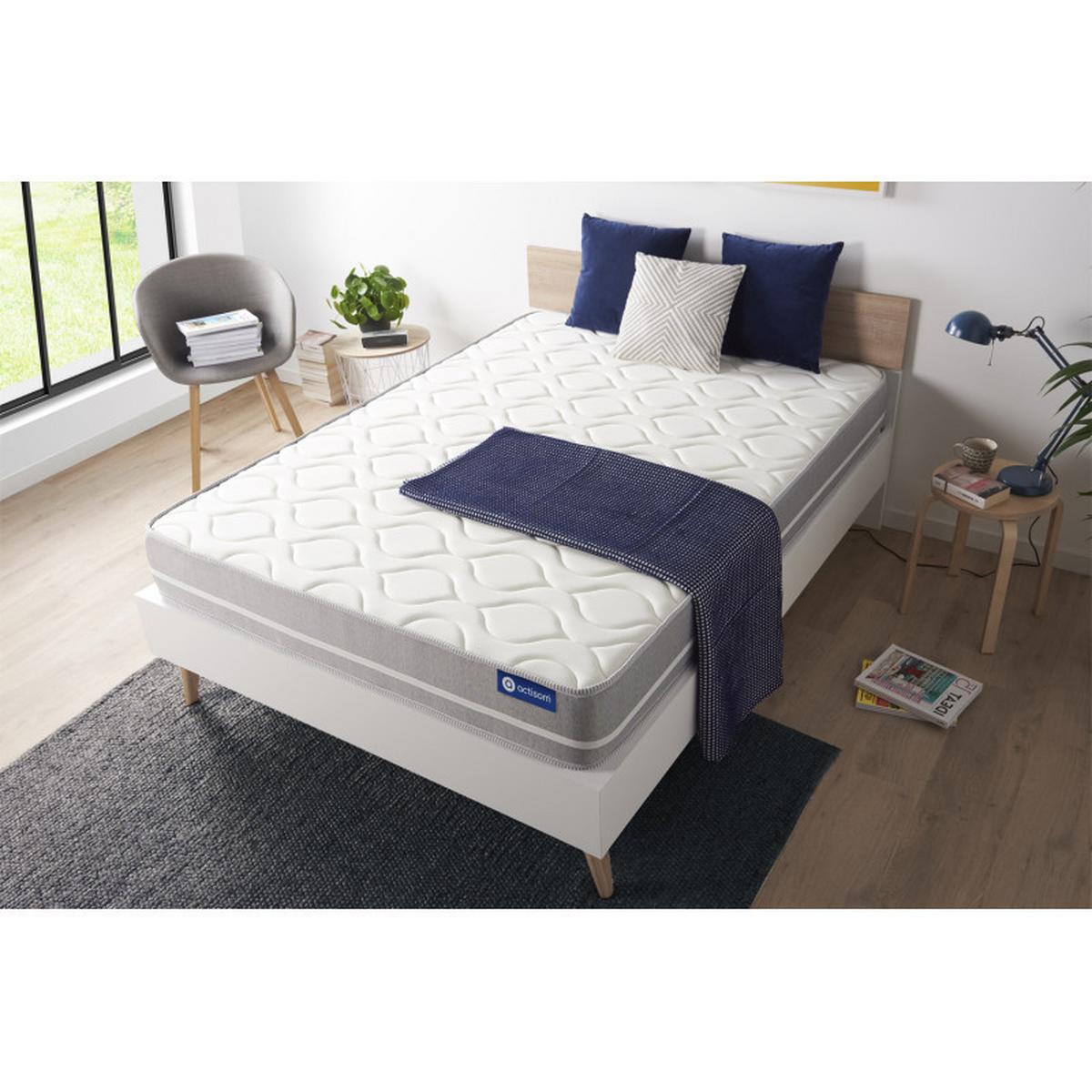 MATRATZE Actilatex touch Latex und Memory-Schaum 180 x 190 cm h1 - Weiß, Textil (180/190cm) - ACTISOM