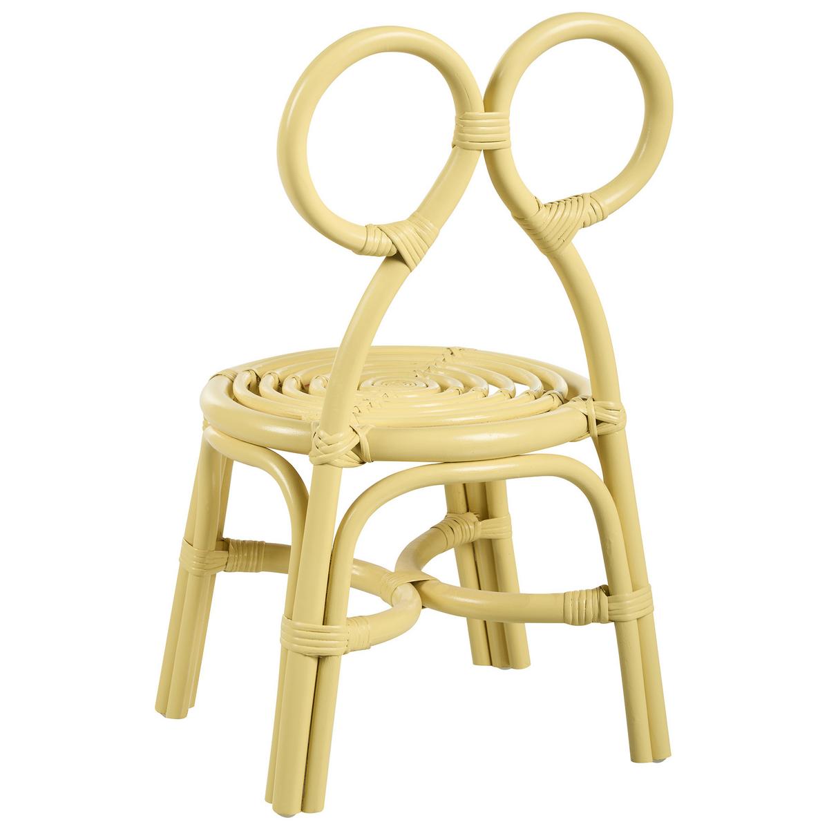 KINDERSESSEL Gelb Mirtia - Gelb, Naturmaterialien (34/59/28cm) - Beliani