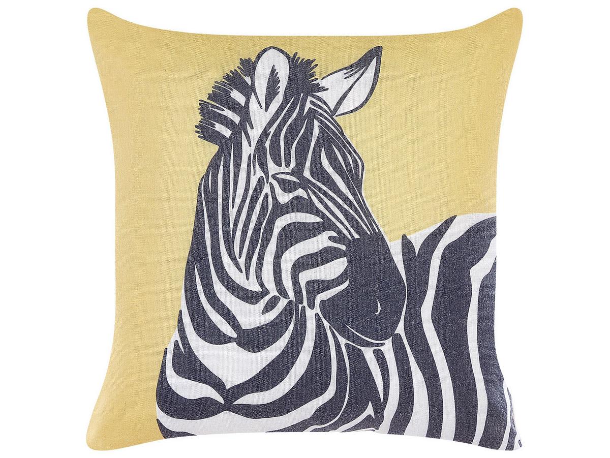 DEKOKISSEN 2er-Set Gelb 45/10 cm Manketti - Gelb, Textil (45/10cm) - Beliani