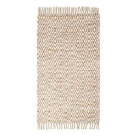 FLICKENTEPPICH Sierra geometrisch gemustert 90/150 cm - Naturfarben, Textil (90/150cm) - Homescapes