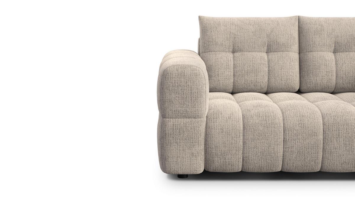 SOFA CLOUDI 2-Sitzer, beige - Beige/Schwarz, Holz/Textil (181/89/104cm) - Wozimo