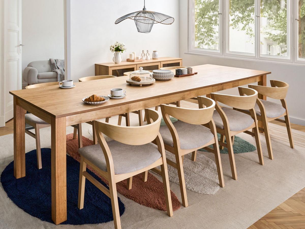 ESSTISCH ausziehbar Helle Esche 180-280/100 cm Madura - Hellbraun, Holzwerkstoff (180/100/76cm) - Beliani