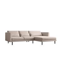 ECKSOFA Agada In Verita - Beige, Holzwerkstoff/Textil (281/174cm) - Fun Möbel