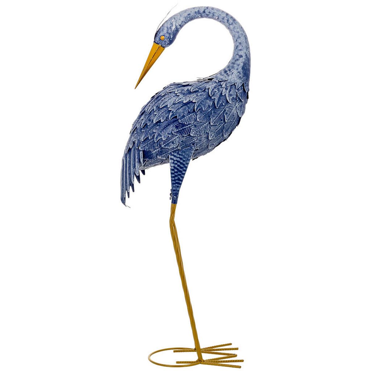FIGUR aus metall 28x18x78cm - Blau, Metall (28/78/18cm) - Wanderlust