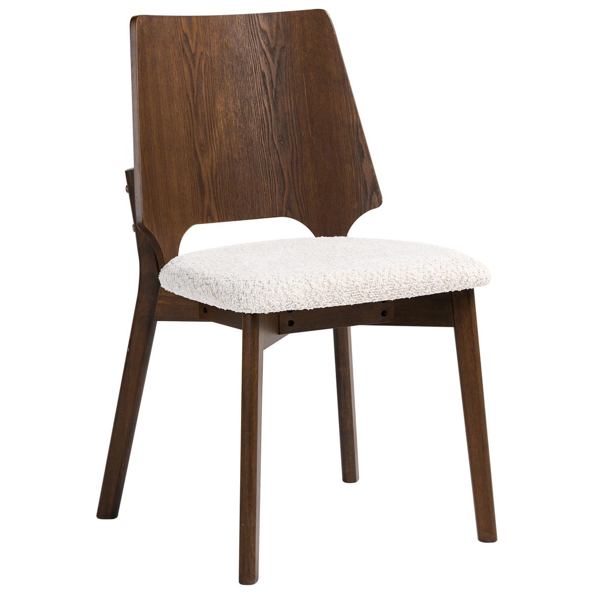 ESSZIMMERSTUHL 2er Set Braun/Hellbeige Abee - Beige/Braun, Holz/Holzwerkstoff (47/88/46cm) - Beliani