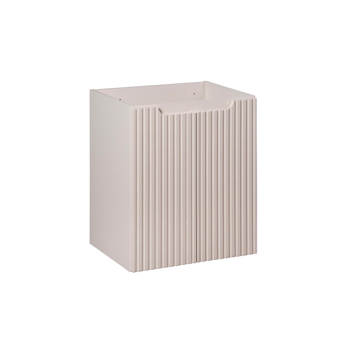 WASCHTISCHUNTERSCHRANK 50cm Riva Kaschmir - Beige, Holzwerkstoff (50/57/39cm) - Petits-meubles