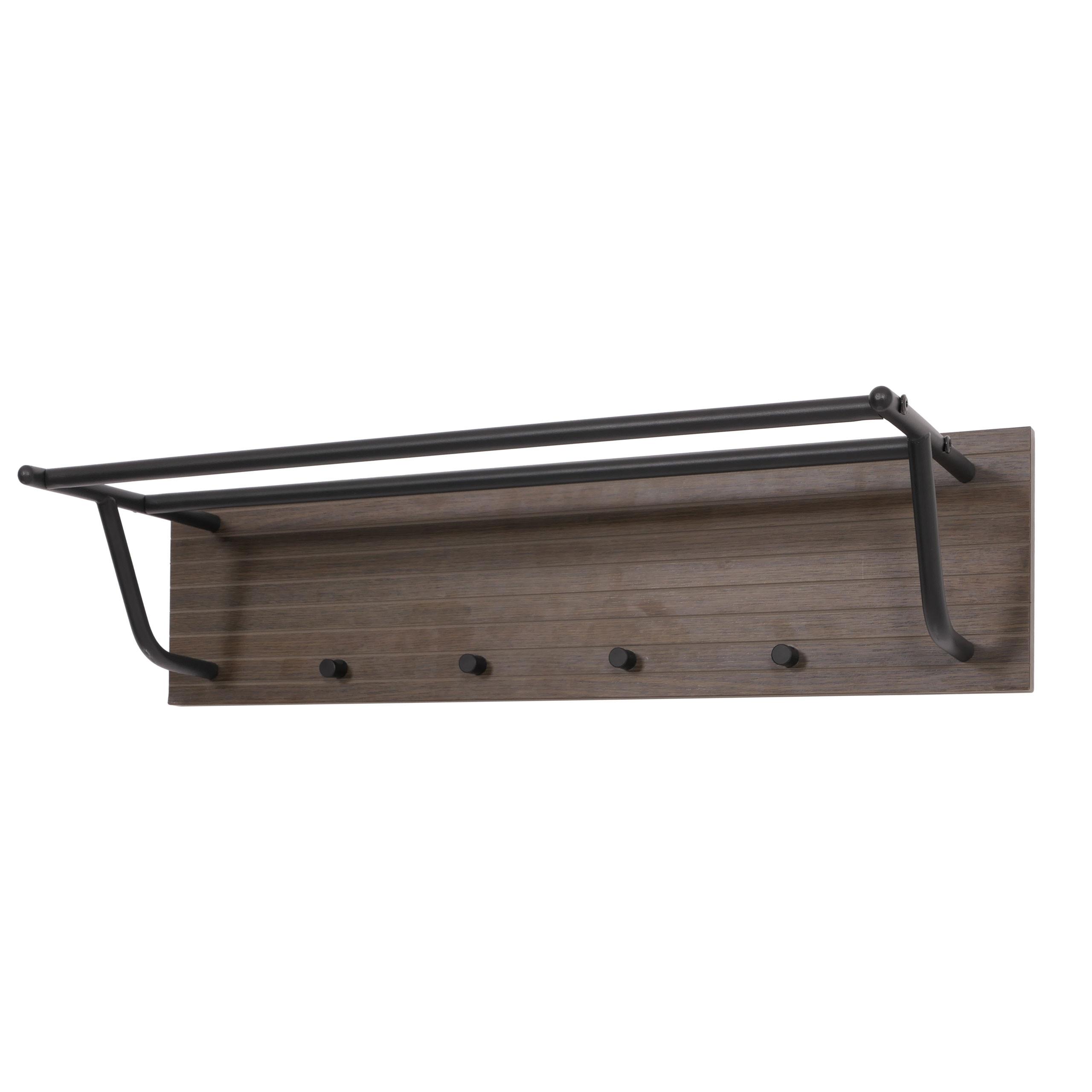 WANDGARDEROBE Dunkelbraun - Dunkelbraun, Holz (80/20/27cm) - MCW