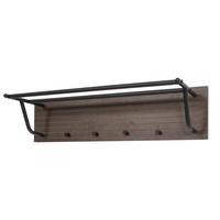 WANDGARDEROBE Dunkelbraun - Dunkelbraun, Holz (80/20/27cm) - MCW