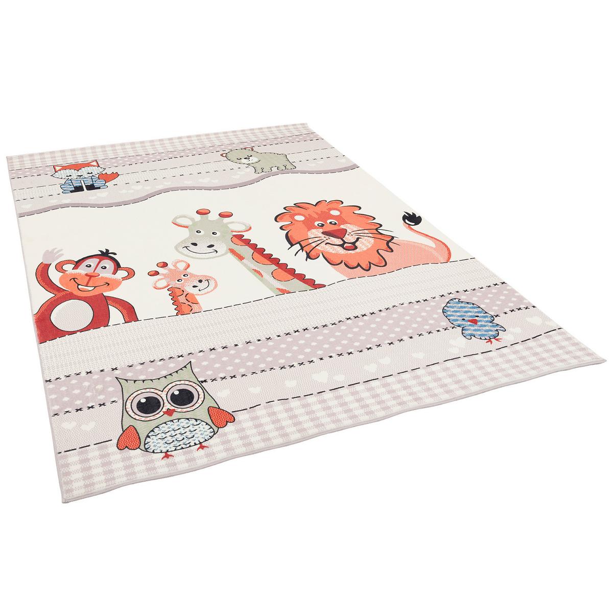 FELLTEPPICH PLUSH KIDS TIERWELT - Multicolor, Textil (160/230cm) - Pergamon