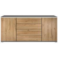 SIDEBOARD Faro Eiche Natur - Eichefarben, Holzwerkstoff (166.5/75.5/35cm) - Vladon