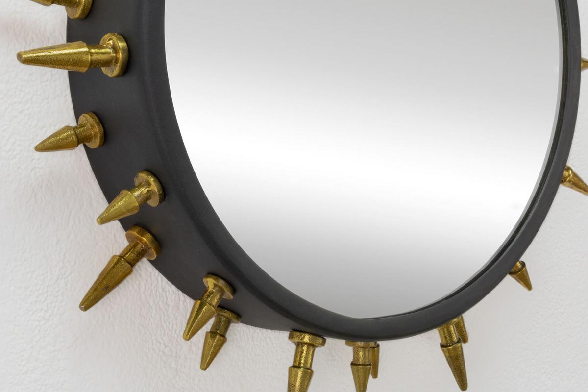 WANDSPIEGEL Gold 52/52 cm - Goldfarben, Metall (6.6/52/8cm) - KUNSTLOFT