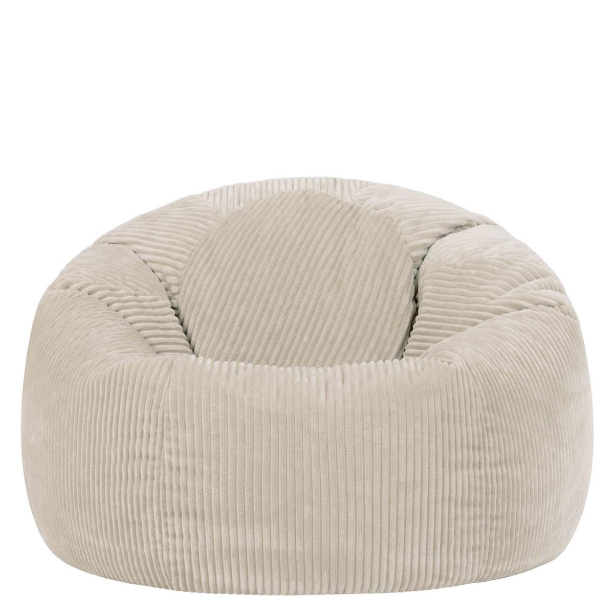 SITZSACK Klassisch Kingston, Cord - Beige, Textil (85/50/85cm) - icon