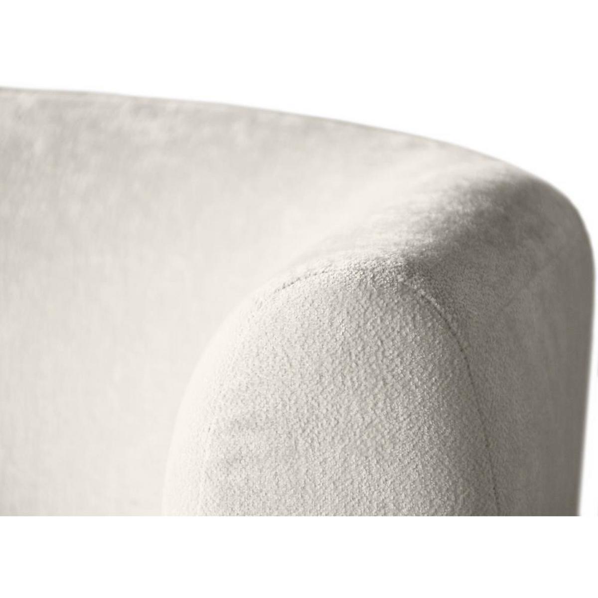2-SITZER SOFA Nori beige velour - Beige/Schwarz, Kunststoff/Textil (150/68/72cm) - Beautysofa