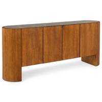 SIDEBOARD TABORA braun, dunkelbraun - Braun, Stein (180/76/40cm) - IDIMEX