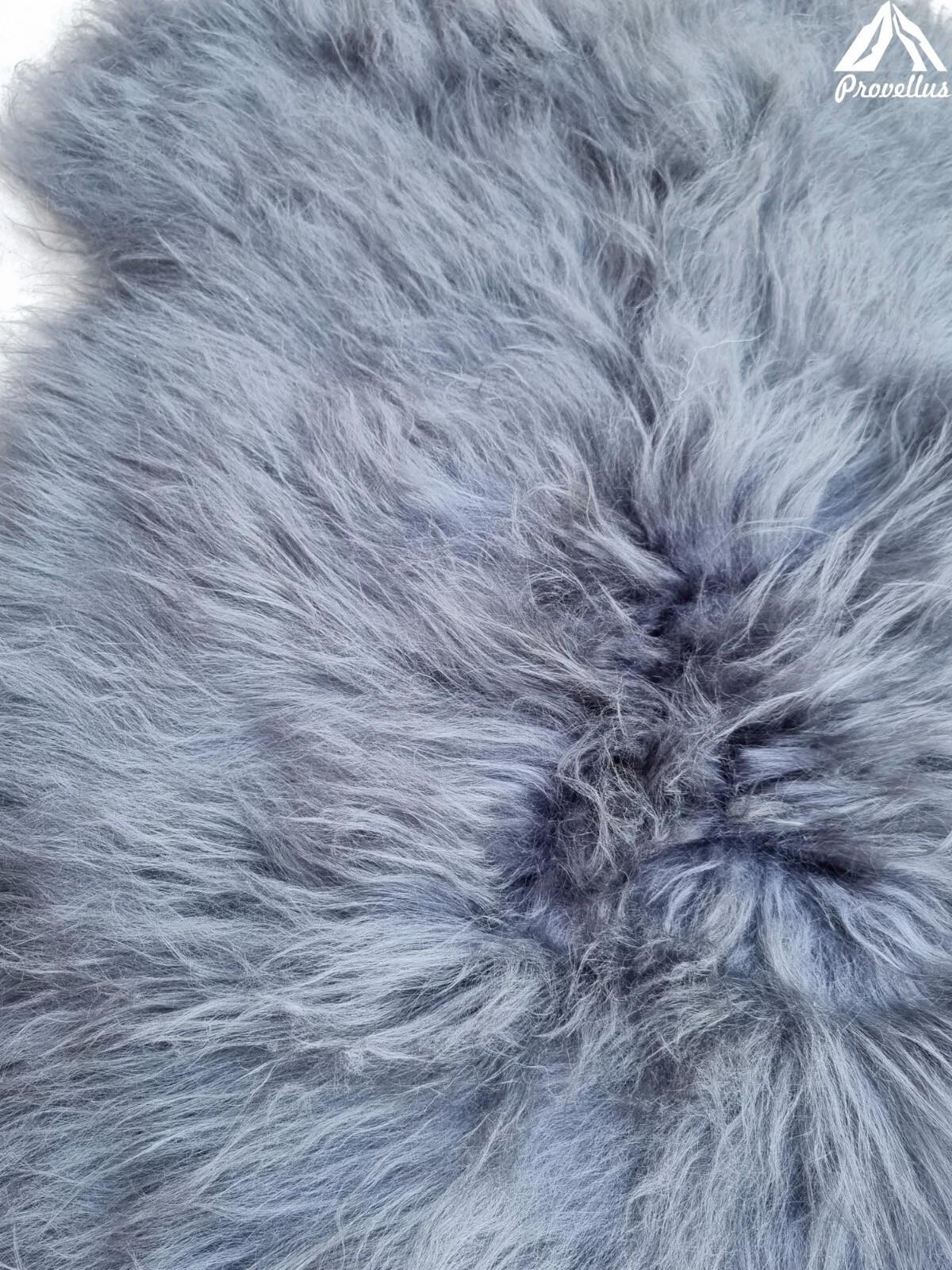 SCHAFFELL Langhaar skandinavisch weich chromfrei Silber Grau ca. 135 cm - Silberfarben/Grau, Fell (75/135cm) - Provellus