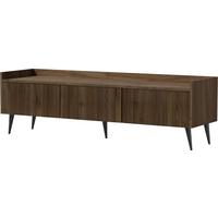 TV-LOWBOARD Arysa in Braun Walnuss Holzoptik 150/45/41 cm - Dunkelbraun/Walnussfarben, Holzwerkstoff/Metall (150/45/41cm) - WFL GROUP