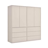 KLEIDERSCHRANK Robe - Beige, Holzwerkstoff (180/197/58cm) - Mokebo