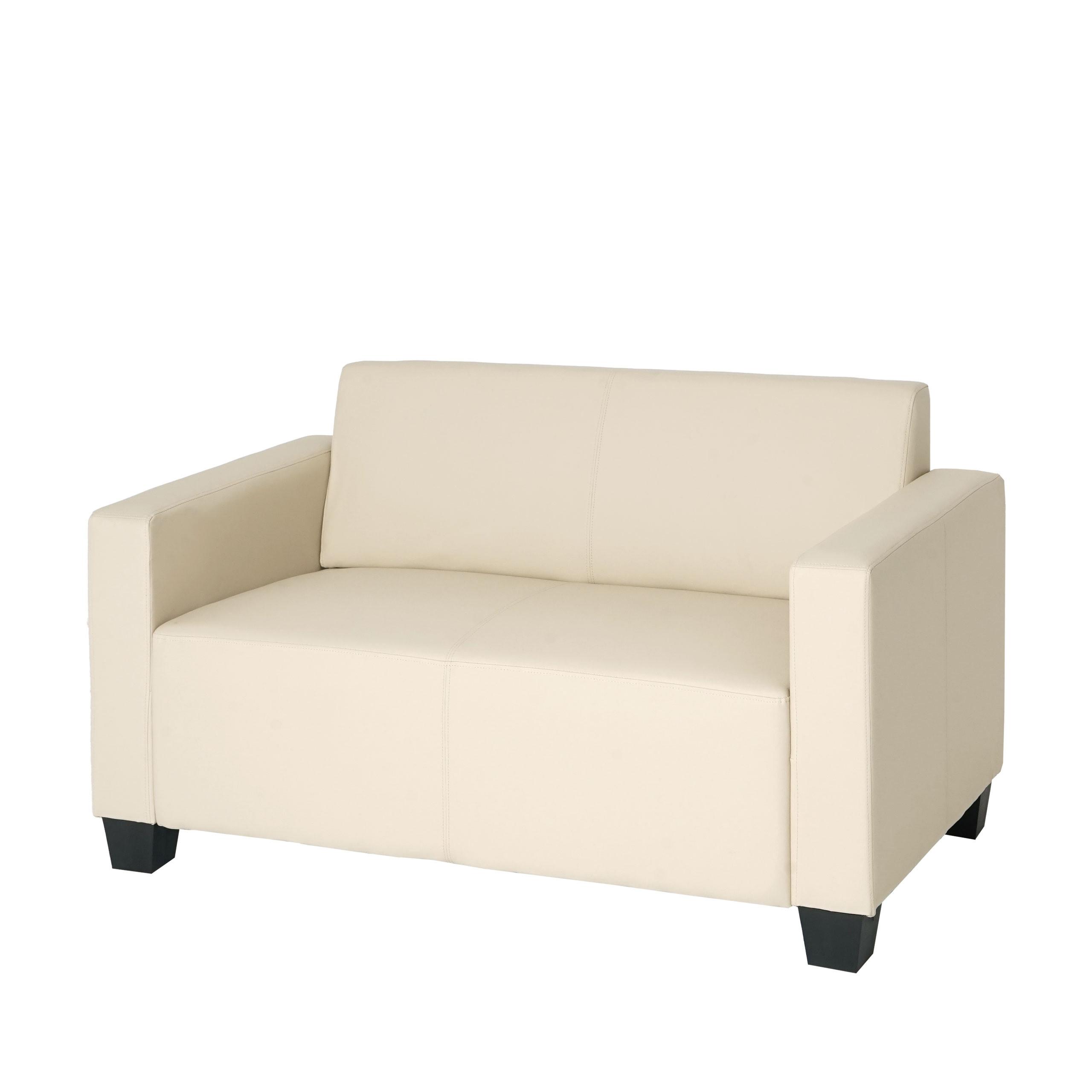 2-SITZER-SOFA Cremeweiß - Creme/Weiß, Textil (136/76/72cm) - MCW