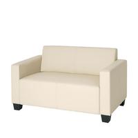 2-SITZER-SOFA Cremeweiß - Creme/Weiß, Textil (136/76/72cm) - MCW