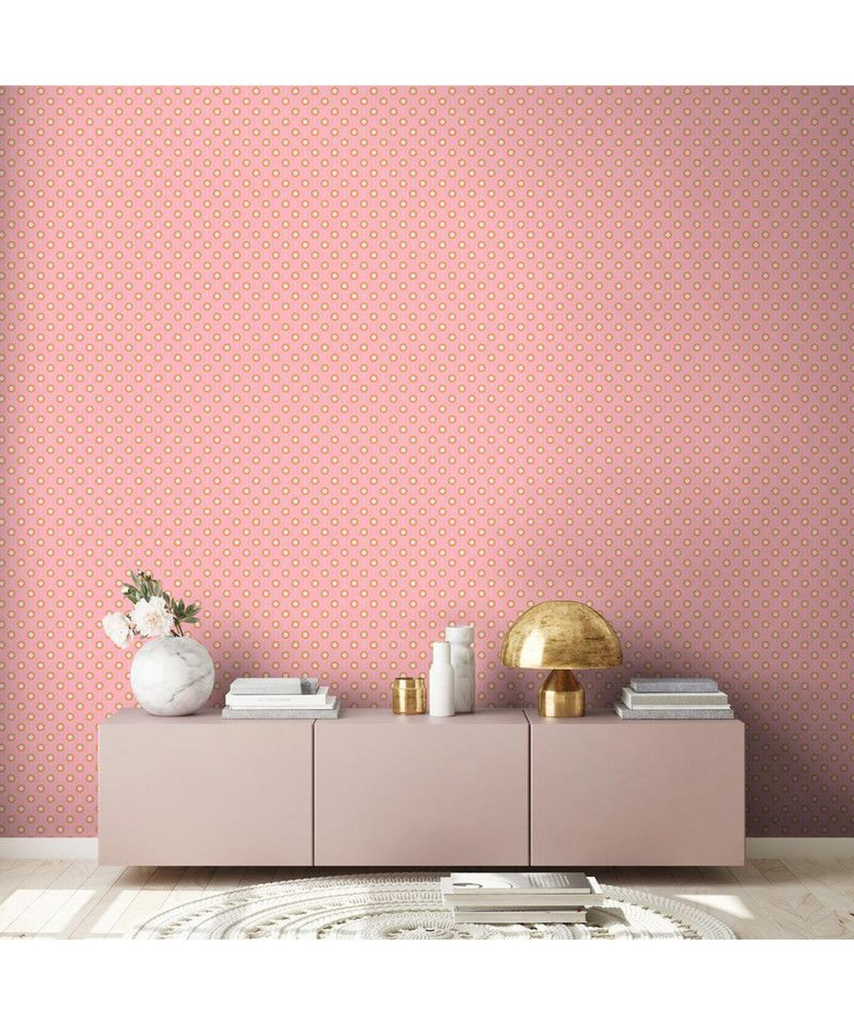 VLIESTAPETE Rosa 53/850 cm - Pink, Textil (53/1cm) - KUNSTLOFT