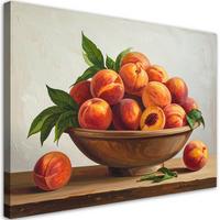 LEINWANDBILD Essen & Trinken 100x70cm - Orange, Textil (100/70cm) - Feeby