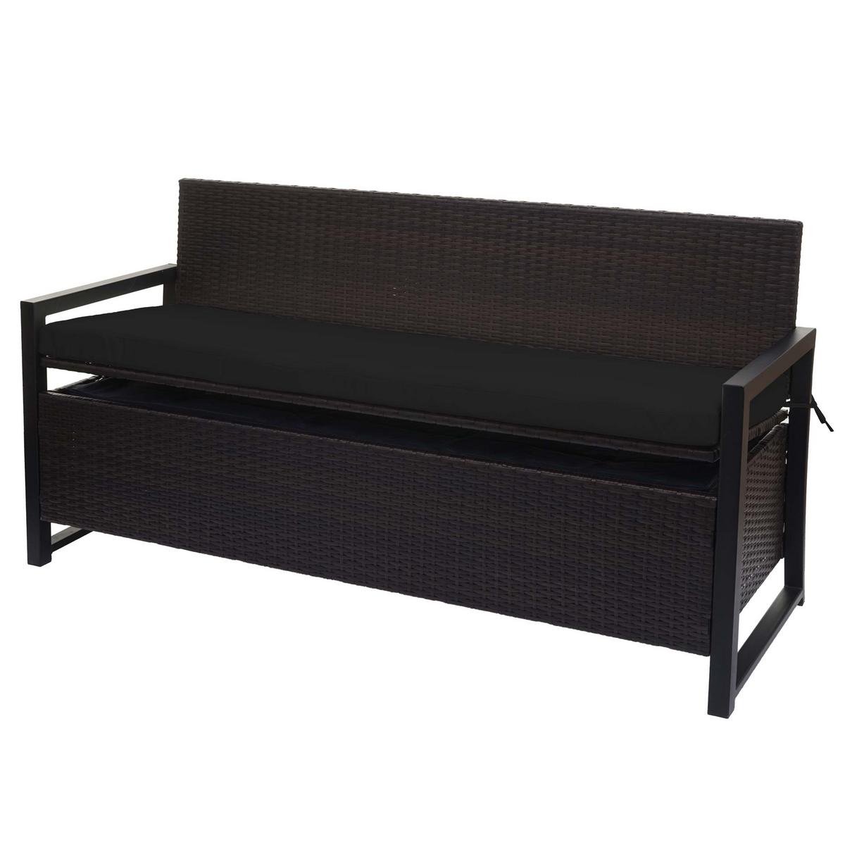SITZBANK Braun, Schwarz - Schwarz/Braun, Kunststoff (164/87/57cm) - MCW