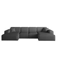 WOHNLANDSCHAFT Celes Premium Xs Scala - Anthrazit, Holzwerkstoff/Textil (342/73/165cm) - Fun Möbel