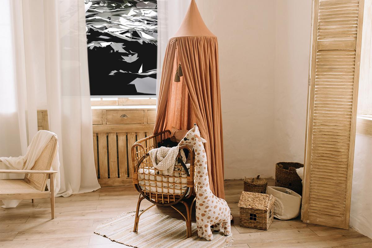 INNENROLLO - Fensterrollo - Rollo - 70x140 cm - Seerosen - Schwarz, Kunststoff (70/140/0.5cm) - TULUP