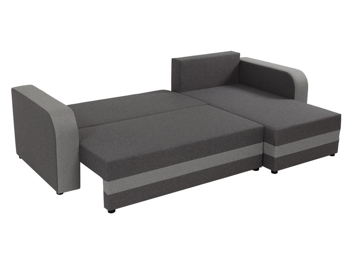 ECKSOFA Hewlet Bis - Beige/Schwarz, Holz/Kunststoff (237/139cm) - MIRJAN24