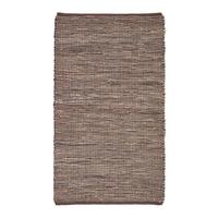 HANDWEBTEPPICH Madras, Leder & Hanf 90/150 cm - Braun, Leder (90/150cm) - Homescapes
