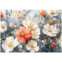 FOTOTAPETE Blumenwiese Wohnzimmer Deko Vlies Tapete 400x280 - Multicolor, Papier (400/280cm) - Wallarena