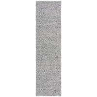 WOLLTEPPICH handgewebt MEDWAY, einfarbig, Hellblau, 60 x 230 cm - Blau, Textil (60/230cm) - KADIMA DESIGN