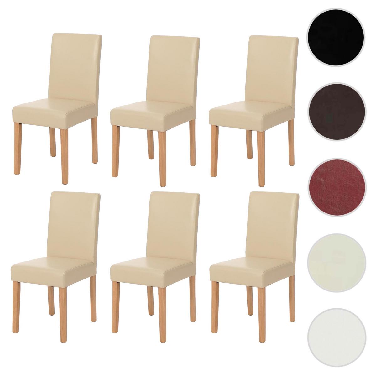 ESSZIMMERSTUHL Beige 6er-Set - Beige/Creme, Textil (43/90/56cm) - MCW