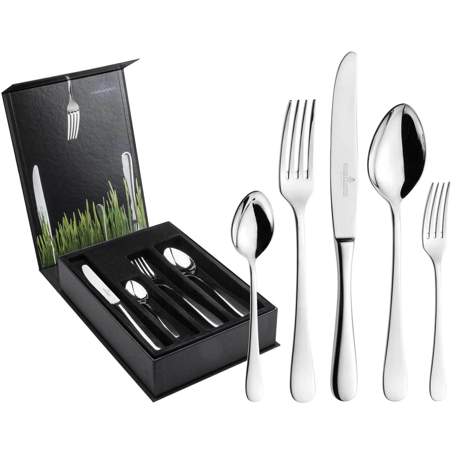TAFELBESTECK INKL. BESTECKBOX Charisma silber 30-tlg. - Silberfarben, Metall - Picard & Wielpütz