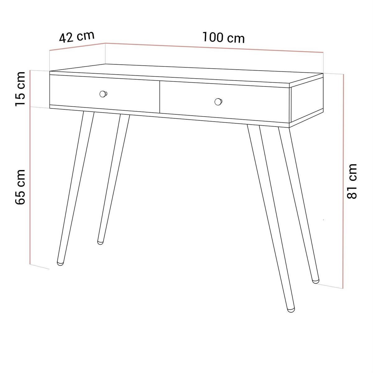 SCHMINKTISCH SIENNA GLAMOUR KASCHMIR mit LED-Spiegel - Kaschmir/Goldfarben, Holzwerkstoff (100/81/42cm)