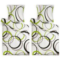 BETTWÄSCHE Nina 135x200cm + Kissenbezug 80x80cm Ornamente Renforcé 2er Set - Multicolor, Textil (200/135cm)