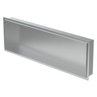 DUSCHNISCHE Silber 90/30 cm - Silberfarben, Metall (90/30/10cm) - LuxeBath