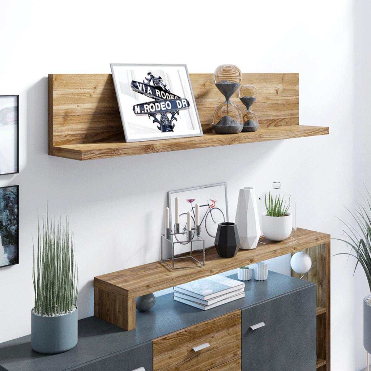 SIDEBOARD Ilyes Grau und Holz - Grau, Holzwerkstoff (180/98/37cm) - Petits-meubles