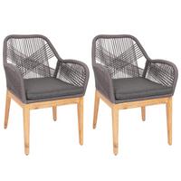 GARTENSTUHL H56B Grau - Grau, Holz (58/85/59cm) - MCW