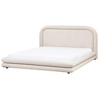 POLSTERBETT mit Lattenrost 180x200 cm Beige Lavardens - Beige, Textil (180/200cm) - Beliani