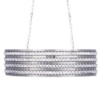 HÄNGELEUCHTE Cavone 31/76/108 cm - Silberfarben, Metall (31/76/108cm) - Beliani