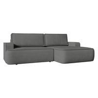 ECKSOFA Mono, Seite: Rechts - Schwarz/Grau, Holz/Kunststoff (260/168cm) - MIRJAN24