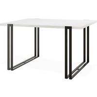 ESSTISCH Marco rechteckig ausziehbar, Weiß 140-240/80/76 cm - Schwarz/Weiß, Holzwerkstoff/Metall (80/240/76cm) - WFL GROUP