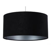 HÄNGELEUCHTE Schwarz 50/25 cm - Silberfarben/Schwarz, Kunststoff (50/0.8/25cm) - ONZENO